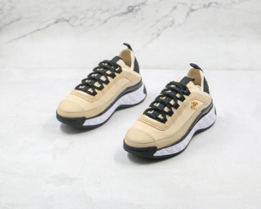 Chanel Logo Low Top Sneakers Ivory G35617 - Image 10