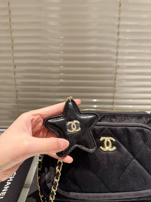 Chanel Velvet Effect Nylon Bag - Image 6