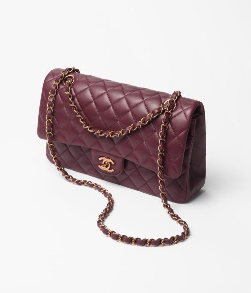 Chanel Classic 11.12 Handbag Burgundy - Image 3
