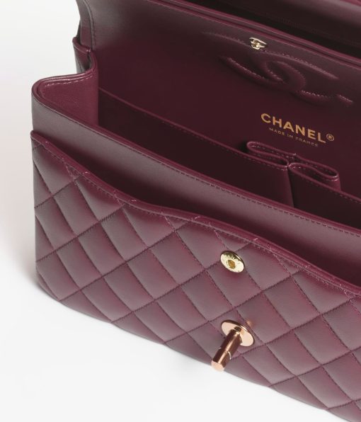Chanel Classic 11.12 Handbag Burgundy - Image 5