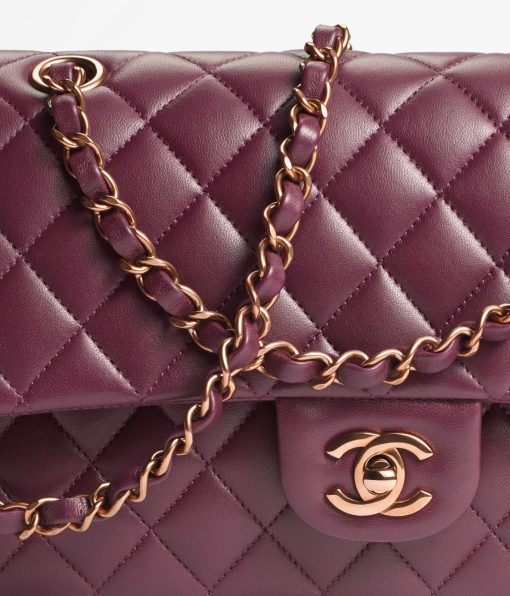 Chanel Classic 11.12 Handbag Burgundy - Image 4