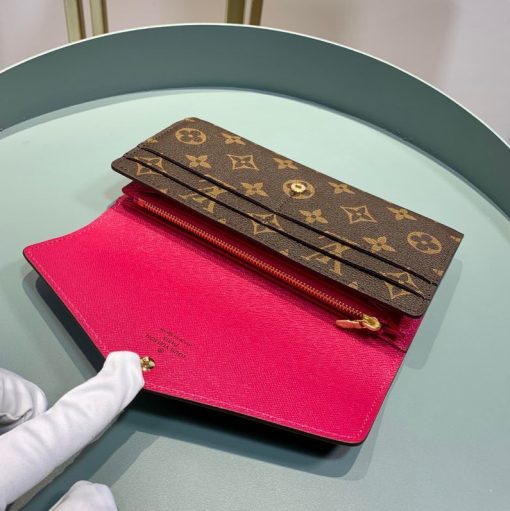 Louis Vuitton Sarah Wallet Fuchsia Pink 19Cm M62234 - Image 6