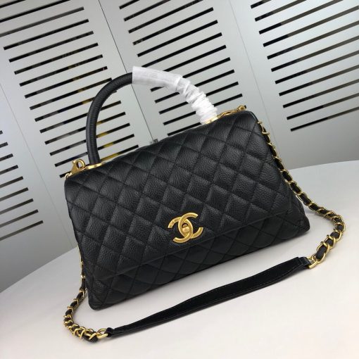 Chanel Medium Coco Flap Bag With Top Handle 26Cm - Image 2