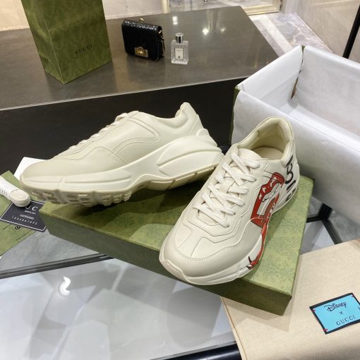 Gucci Women's Rhyton Sneaker With Mouth Print 552089 A9L00 9522 - Image 2