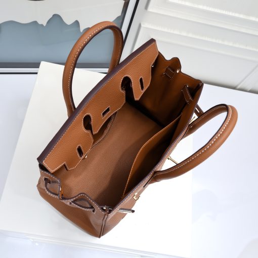 Hermes Birkin 30CM Brown Horse Draw Carriage Embossed - Image 10