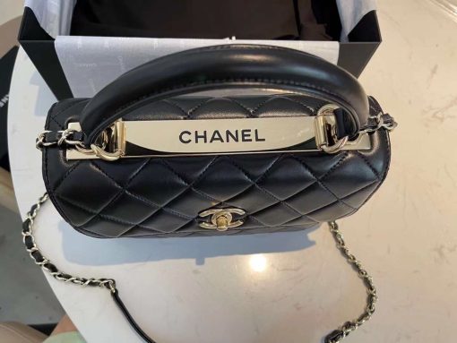 Chanel Cc Trendy Lambskin Bag Black 25Cm - Image 3