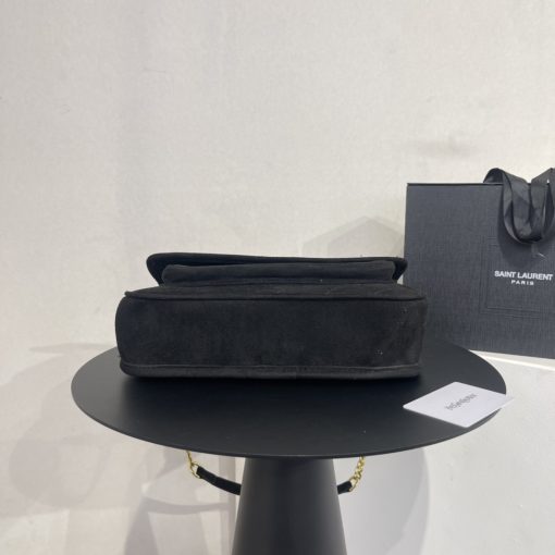 Saint Laurent Niki Baby Chain Bag In Suede Black - Image 8