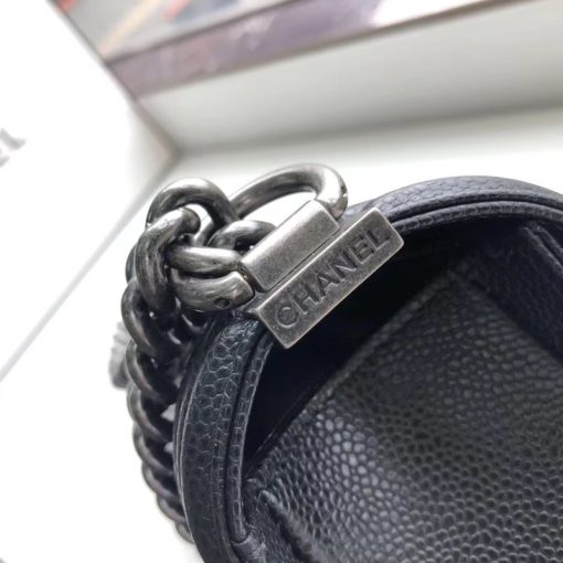 Chanel Boy Handbag Black A67086 - Image 3