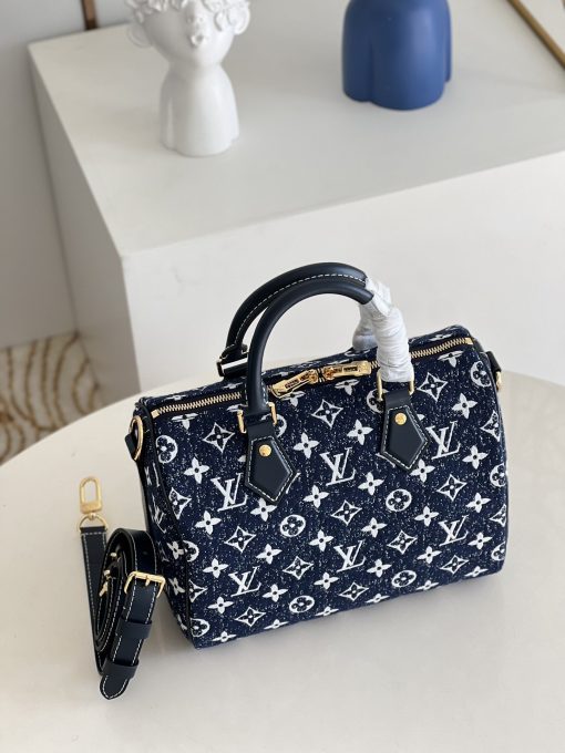 Louis Vuitton Speedy Bandouliere 25 Navy Blue M59609 - Image 6