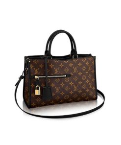 Louis Vuitton Popincourt Mm Tote Bag Monogram Canvas Black M43435