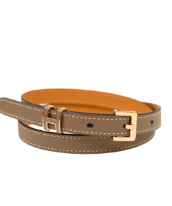 Hermes Leather Belts Pop H Grey 15mm