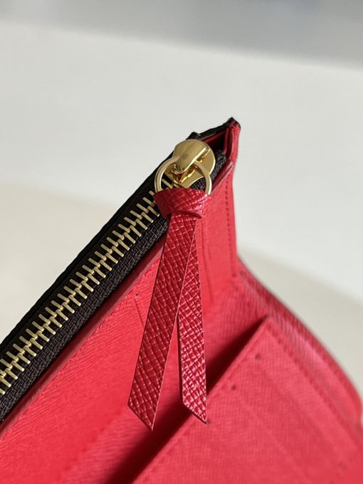 Louis Vuitton Victorine Wallet Damier Canvas Red 12Cm N41659 - Image 7