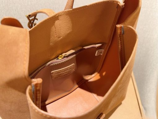 Saint Laurent Small Le Hobo Bag Brown Caramel - Image 5