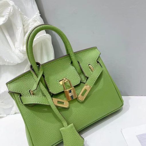 HERMES BIRKIN MINI GOLD HARDWARE EPSOM LIGHT GREEN 20CM - Image 3