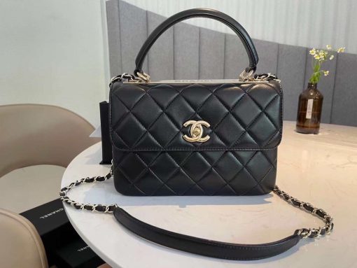 Chanel Cc Trendy Lambskin Bag Black 25Cm - Image 2