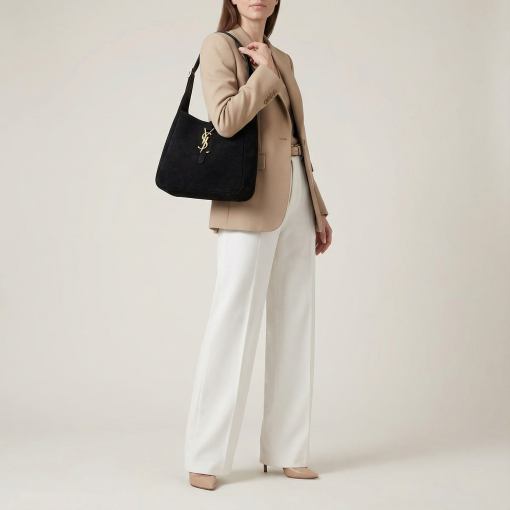 Saint Laurent Small Le Hobo Bag Black - Image 2