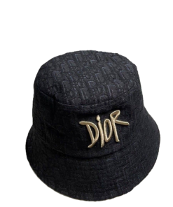 Dior Cannage Small Brim Bucket Hat Black