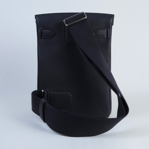 Hermès Hac A Dos PM Vert Fonce Togo Palladium Hardware - Image 3