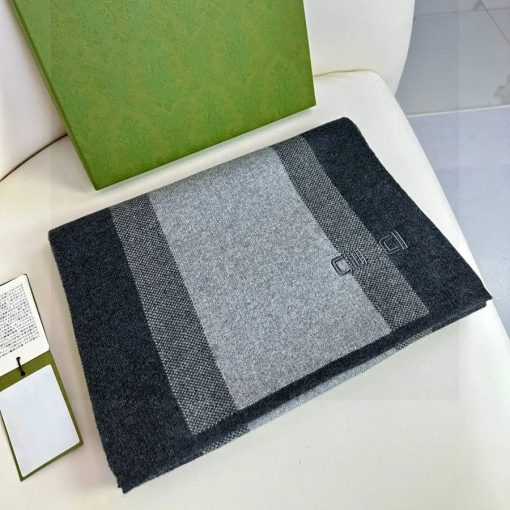 Gucci Grey And Black scarf - Image 4