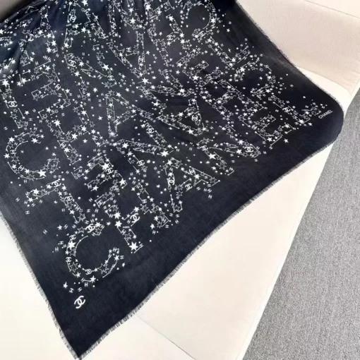 Chanel Silk Scarf With Logo - Image 3