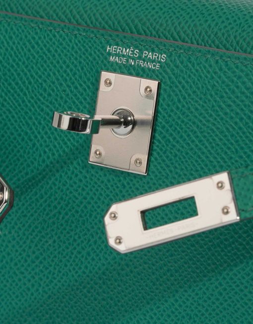 Hermes Kelly Pochette Vert Vertigo Gold Hardware - Image 5