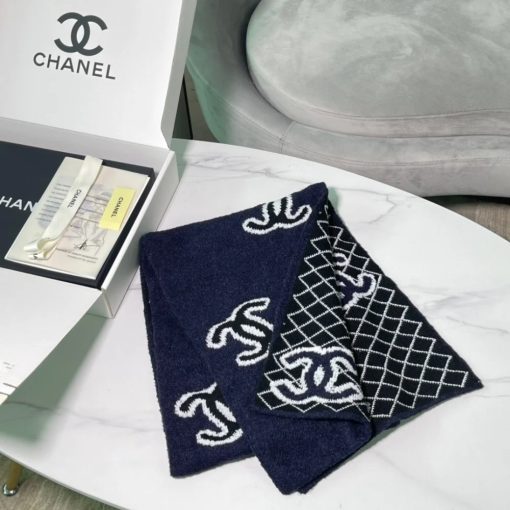 Chanel Cashmere Blend Scarf - Image 5