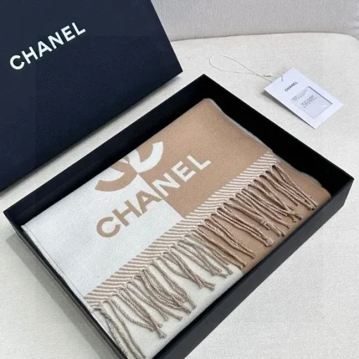 Chanel Bicolor wool And Cashmere Blend Scarf - Image 2