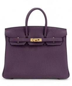 Hermes Birkin 30 Raisin Togo Gold Hardware