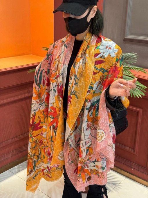 Gucci Silk Blend Scarf - Image 6