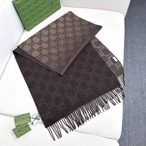 Gucci GG Cashmere Blend Scarf - Image 4