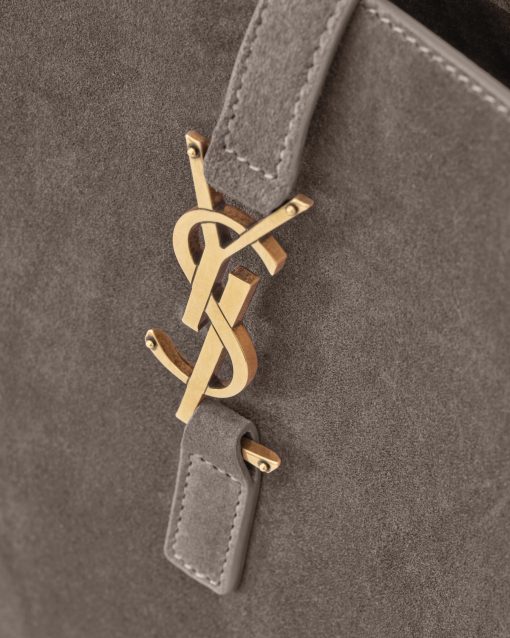 Saint Laurent Small Le Hobo Bag Brown Grey - Image 6