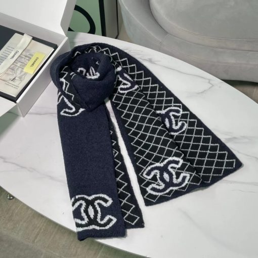 Chanel Cashmere Blend Scarf - Image 6