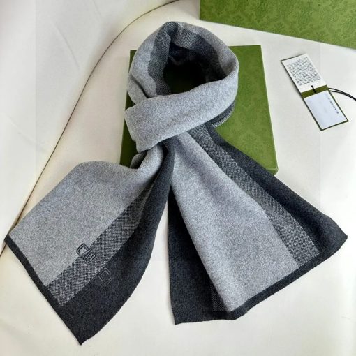 Gucci Grey And Black scarf - Image 2