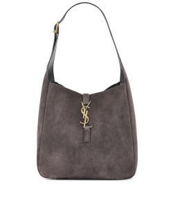 Saint Laurent Small Le Hobo Bag Brown Grey