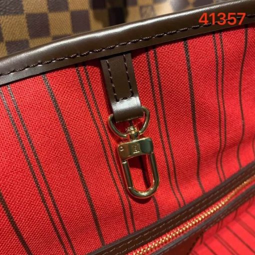 Louis Vuitton Damier Ebene Neverfull Gm 39Cm Red N41357 - Image 3