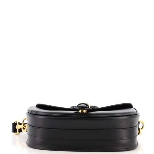 Christian Dior Calfskin Cannage Caro Pouch With Chain Black - Image 4