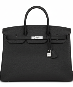 Hermes Handbags Birkin 40 Black Togo Silver Hardware