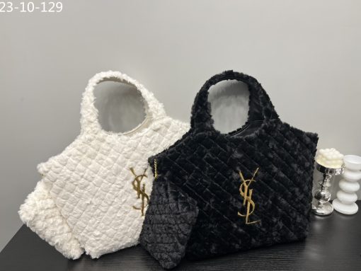 Saint Laurent Icare Maxi Shopping Bag White 39Cm - Image 4