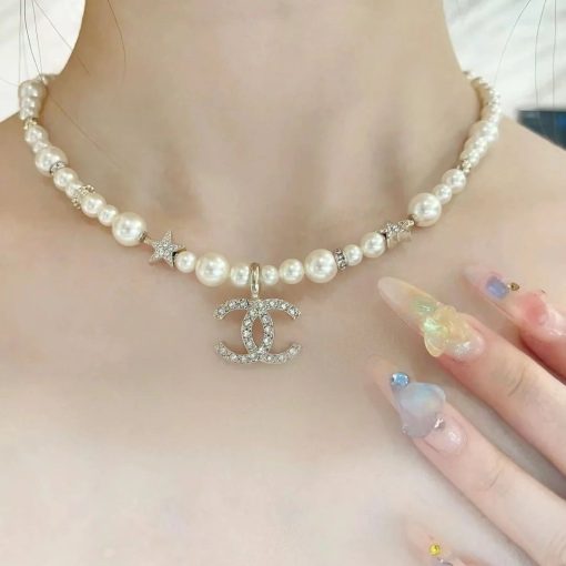 Chanel CC Pearl And Strass Star Sautoir Necklace - Image 6