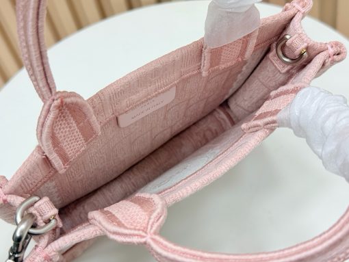 Dior Dioramour Small Dior Book Tote With Strap Soupir Pink - Image 2