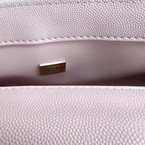 Chanel Caviar Quilted Maxi East West Coco Handle Flap Pink - Image 4