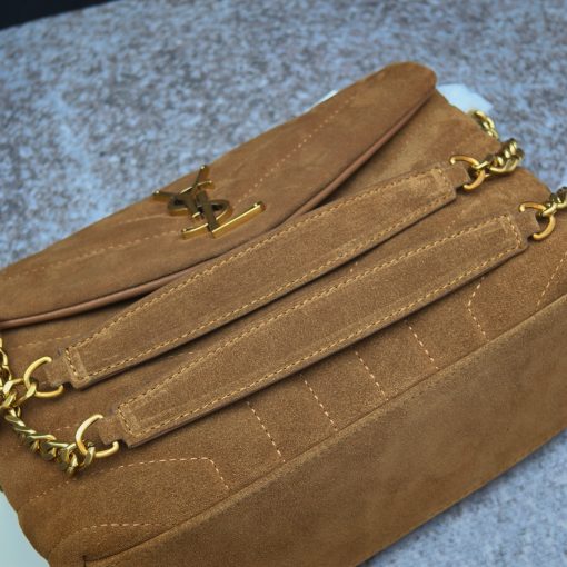Saint Laurent Suede Toy Loulou Shoulder Bag Cinnamon - Image 3