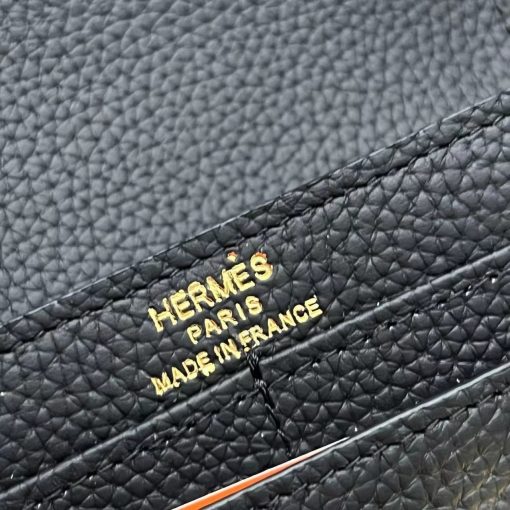 Hermès Constance Short Wallet Black Epsom Gold Hardware - Image 5