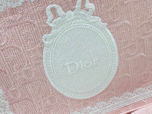 Dior Dioramour Small Dior Book Tote With Strap Soupir Pink - Image 5