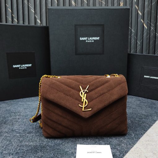 Saint Laurent Loulou Suede Shoulder Bag - Image 10