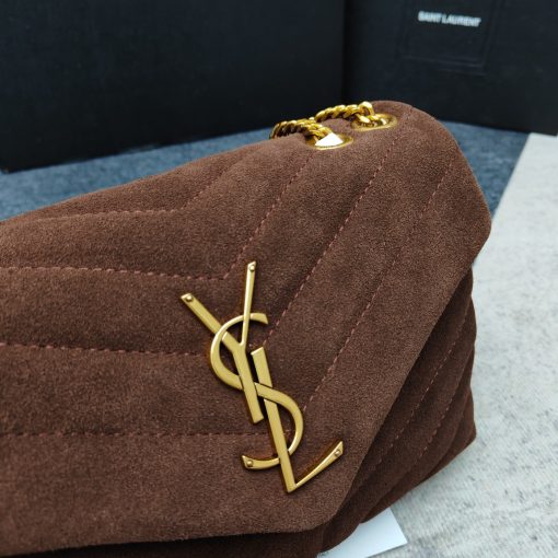Saint Laurent Loulou Suede Shoulder Bag - Image 4