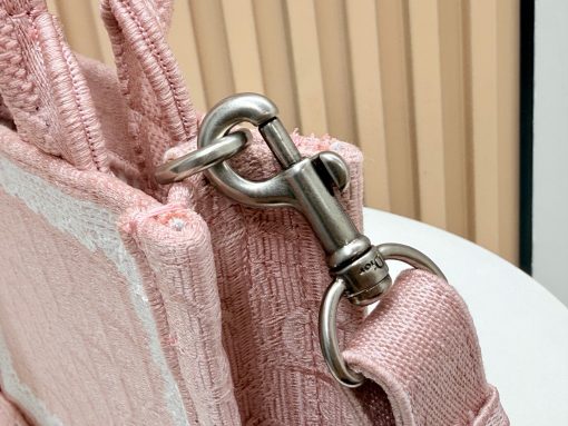 Dior Dioramour Small Dior Book Tote With Strap Soupir Pink - Image 6