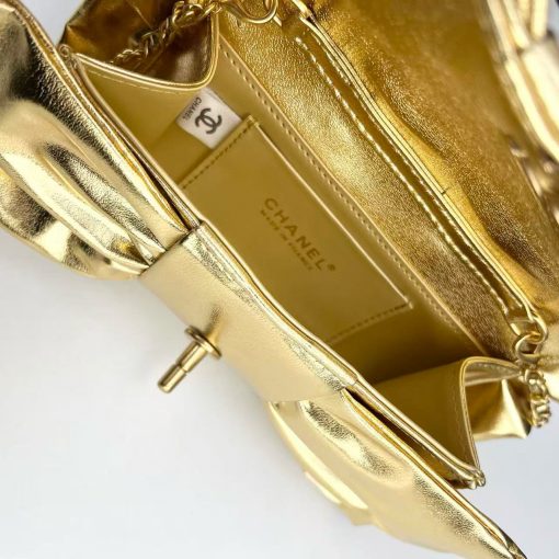 Chanel Elegant Evening Clutch Bow Purse - Image 5