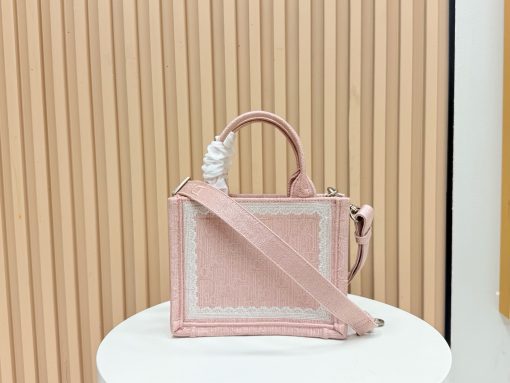 Dior Dioramour Small Dior Book Tote With Strap Soupir Pink - Image 7