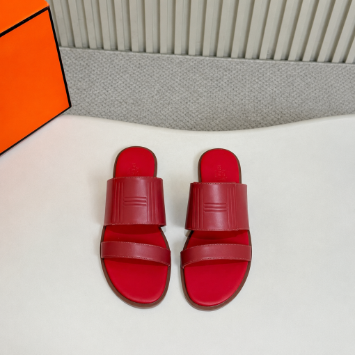 Hermes Mona Sandal In Red - Image 5